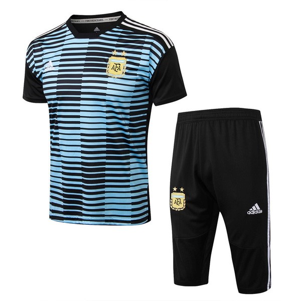 Camiseta Entrenamiento Argentina Conjunto Completo 2018 Azul Negro